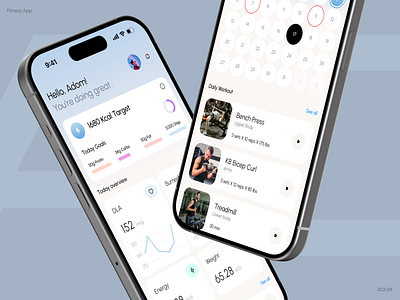 Fitness App Design adom app app design app ui fitness fitness app fitness app design gym gym app ui ux workout workout app