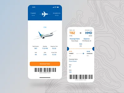 Responsive Flight Ticket
