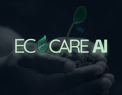 Eco Care AI Logo Branding artificial intelligence brand brand identity branding creative designers dribble identity illustration latest logo network screen trend visual identity