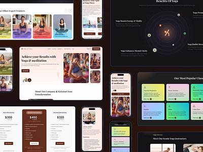 Yoga And Wellness Website Design | Mobile Responsive Design fitness website health and wellness health and wellness website health website meditation website mindfulness minimalist design relaxation user interface design web design wellness landing page design wellness website yoga yoga and meditation website yoga wellness website