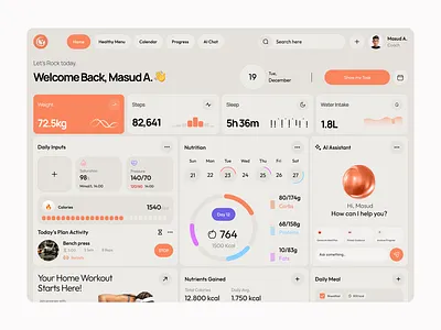 Health Nutrition & Diet Admin Dashboard dashboard healthcare dashboard healthy dashboard healthy lifestyle healty food nutrition nutrition dashboard nutrition goals nutrition tracking nutrition ui nutrition web app web design