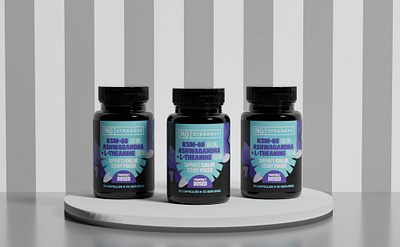 Supplement Label & Packaging Design 3d 3d mockup bag design branding design graphic design illustration logo ui