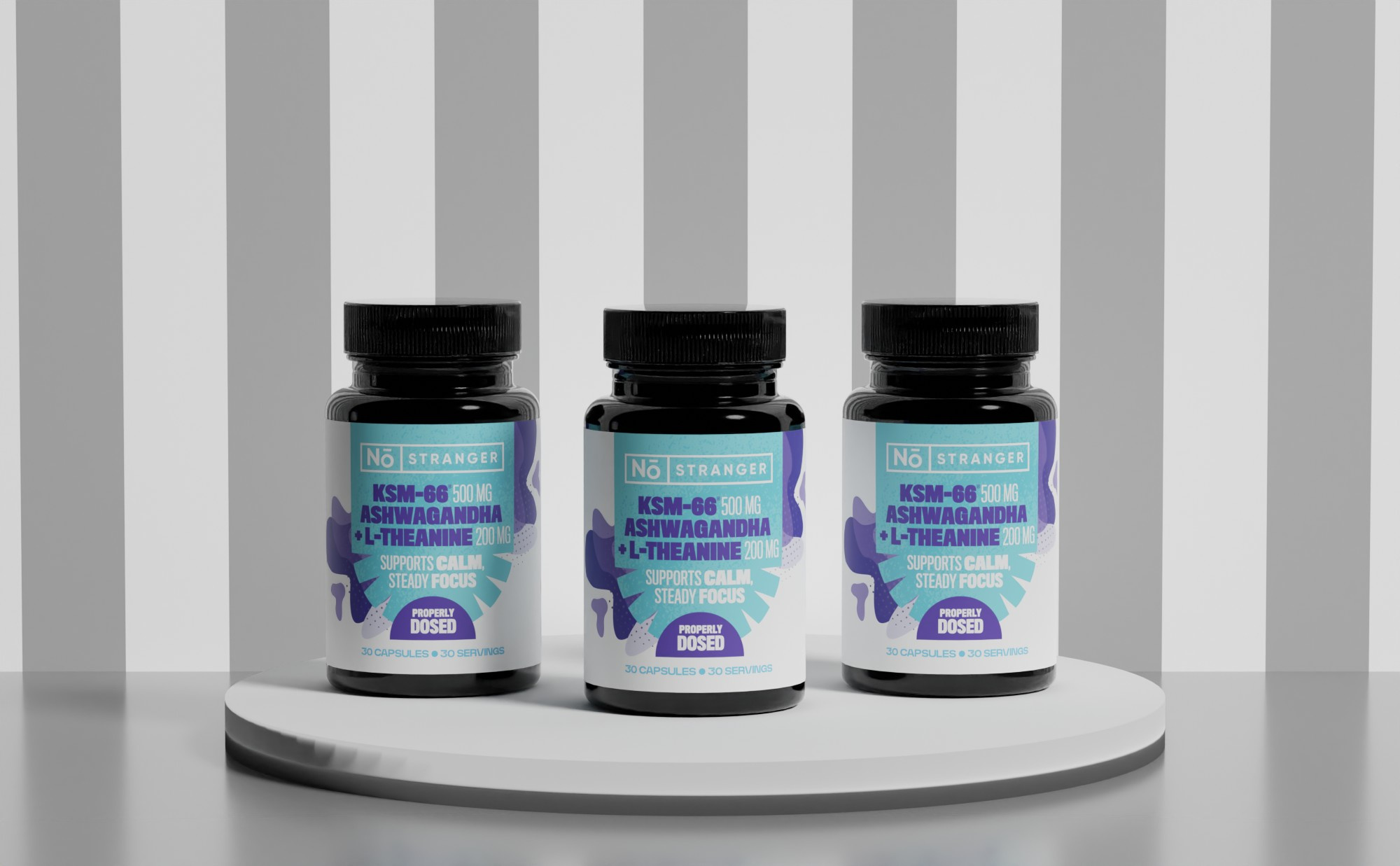 Example of Supplement Label & 3D Mockup Design