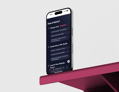Studiorra - Mobile Website Design adaptive agency company e commerce ecommerce homepage mobile mobiledesign pink responsive studio ui user interface ux uxui web webdesign wix