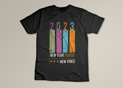 New Year 2023 T-shirt Design design t shirt t shirts trendy t shirt typography typography t shirt