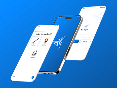 SportSynz - Explore Online Game App Design branding ui