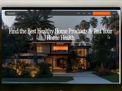 Website Design - Nestwell layout design webflow website design wireframe