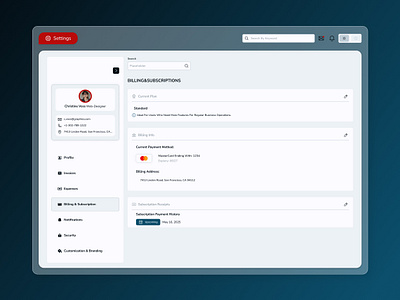 Functional UX - Updating Billing Information animation billing ui branding design graphic design illustration motion graphics saas settings ui ui ux web design