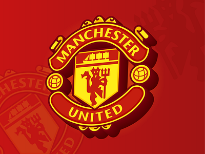 Manchester United Logo Redesign🔥 ball branding doodle flat font football ggmu icon illustration league letter logo logotype manchester united mu soccer sports sports design team