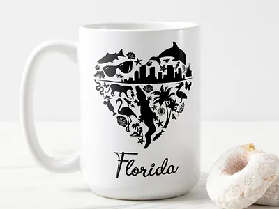 Florida Heart america cup florida graphic design heart hearts icons miami nature tshirt usa