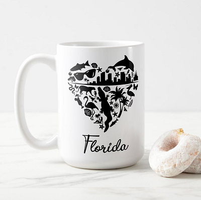 Florida Heart america cup florida graphic design heart hearts icons miami nature tshirt usa