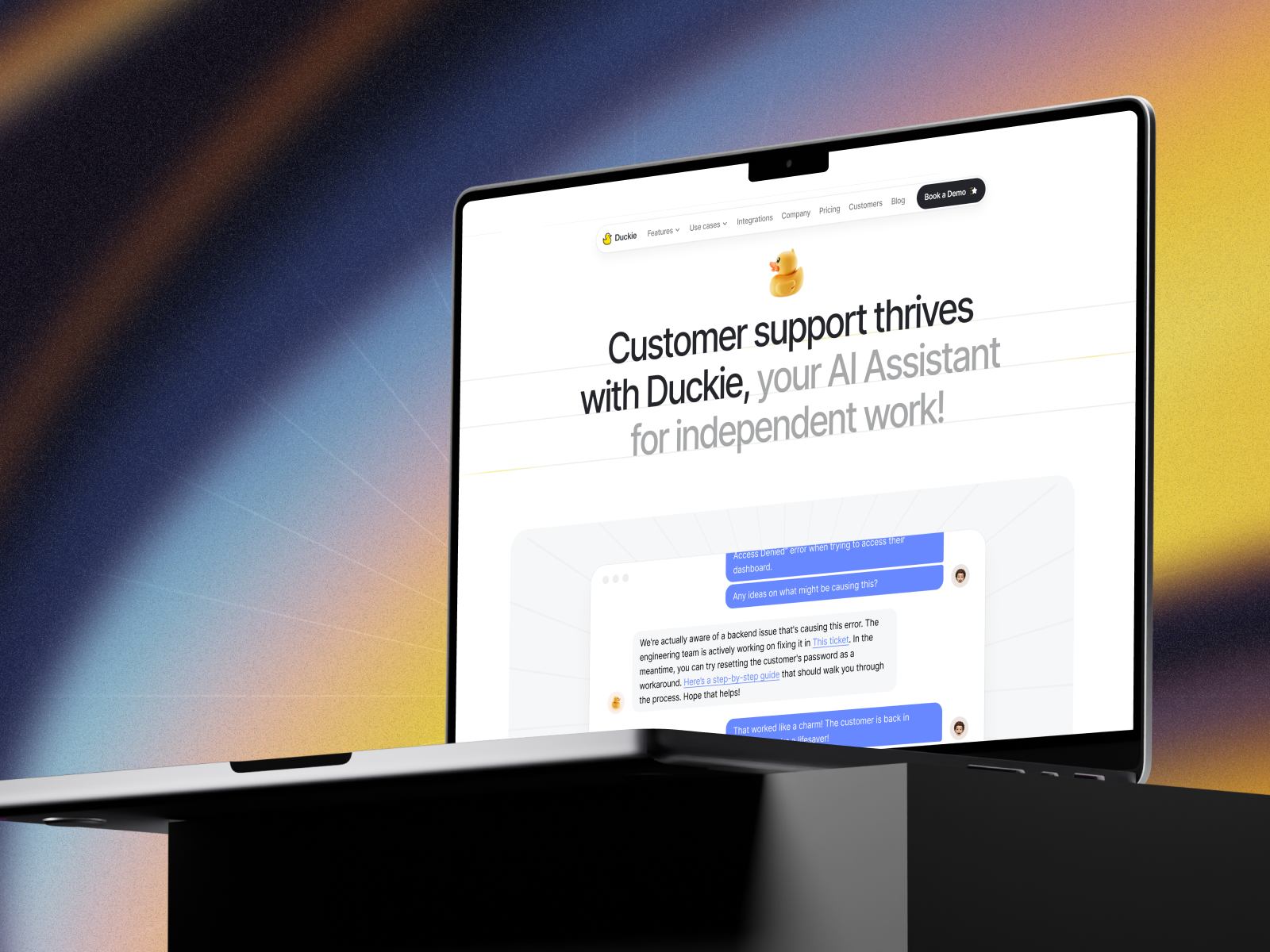 duckie.ai - AI-powered assistant 3d ai app design illystration interfacedesign mobile design motion motion graphics product design saas uiuxdesign