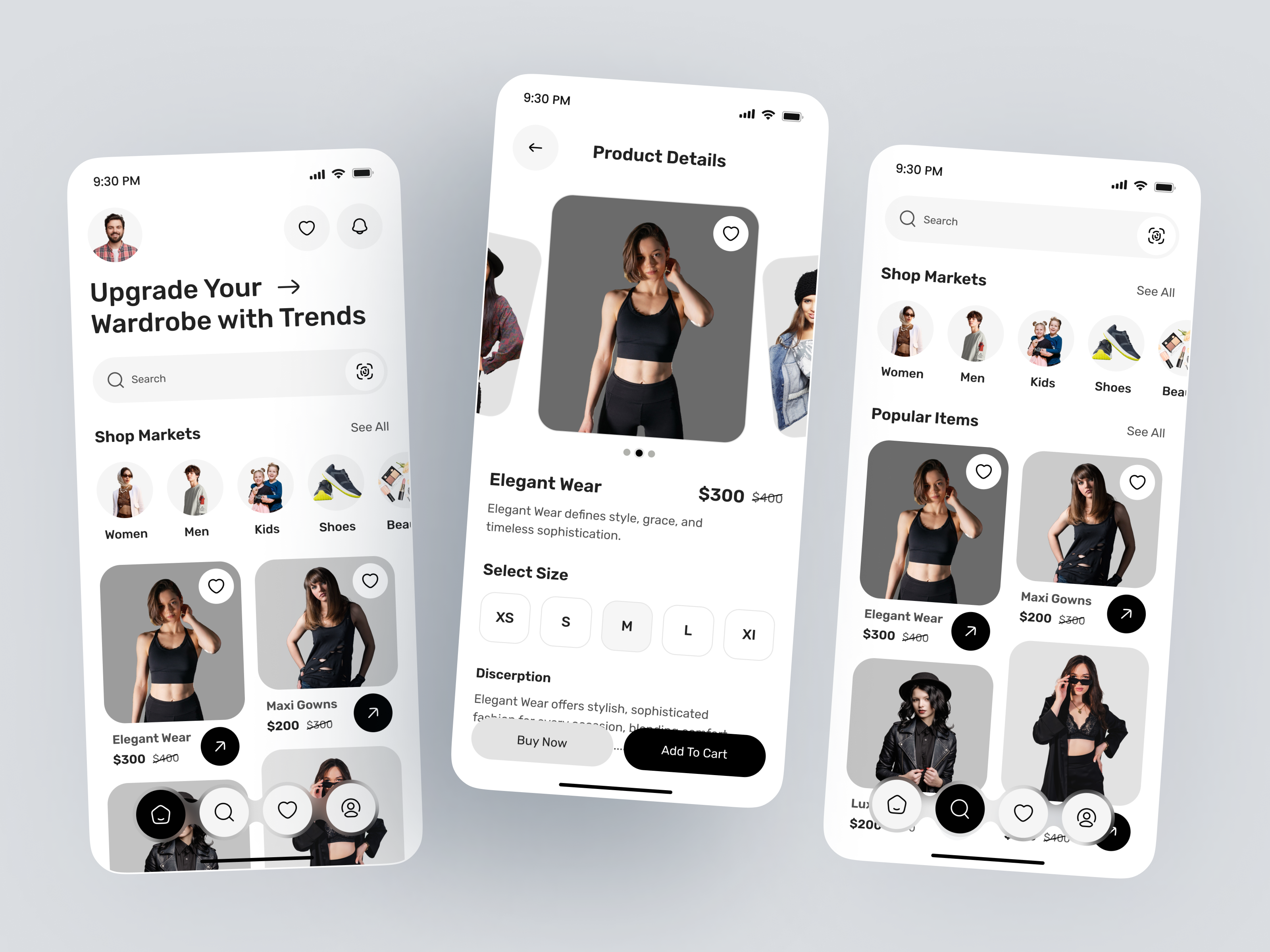 E-Commerce App UI | Minimal Shopping Experience for Trend Lovers app design clothing app e commerce ecommerce app fashion app fashion store mobile mobile app online shopping shop app shopping app store ui ui design