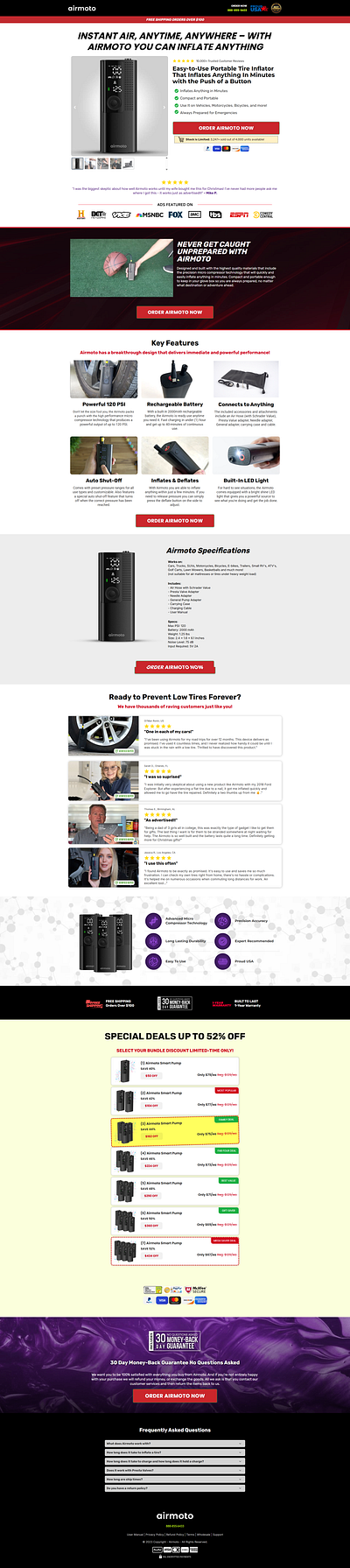 Airmoto - Funnelish design designing funnel funnel funnelbuilder funnelish sales funnel sales page