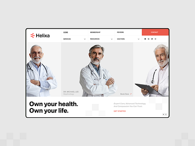 Helixa - Doctor Directory & Booking Platform booking design healthcare healthtech landing page marketplace medical telemedicine ui web web design webdesign website