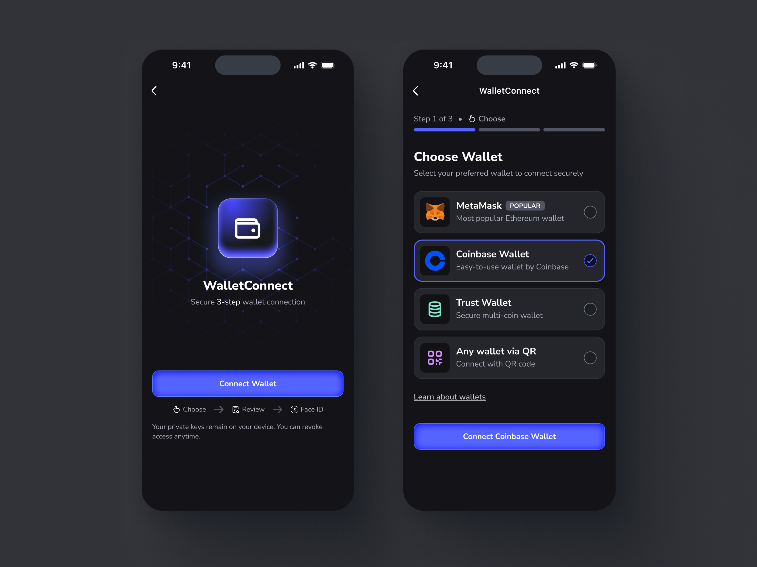 Web3 Wallet - connect ae after effects design mobile motion motion design product ui