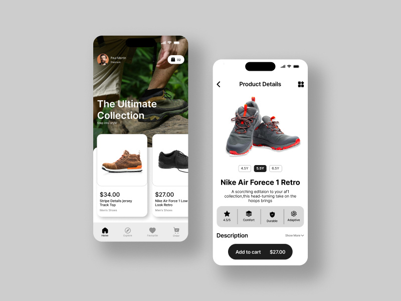 Example of Modern App UI UX Design Service