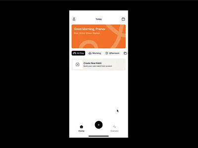 Goal Tracker App animation app design goal tracking app graphic design intraction design motion graphics ui uiux