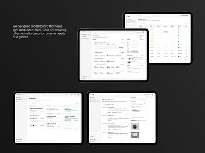 Product Design for Beta Testing Platform app application cards case chat clean ui comcept dashboard design platform product design security testing tracking ui ux web design