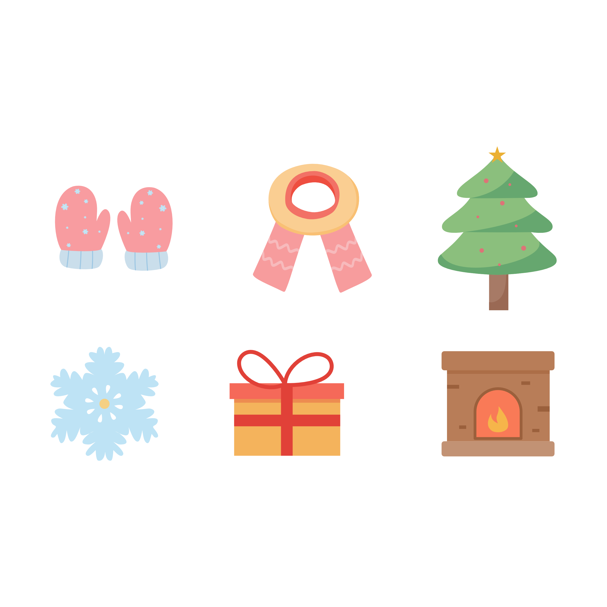 Cozy Winter Season Moments and Warmth app flat graphic design icon illustration sticker ui ux