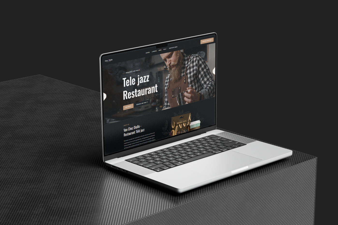 Chez Diallo Website ui uiux web design