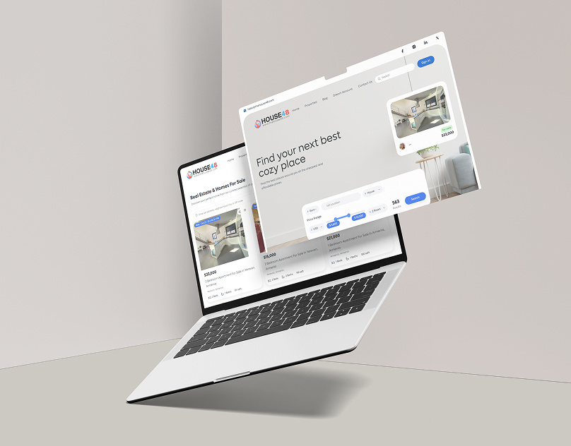 The House48 Website ui uiux web design