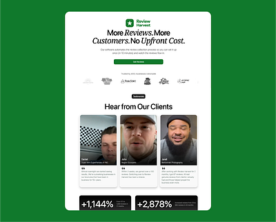 Wireframe Design - Review Harvest branding graphic design logo web design wireframe design