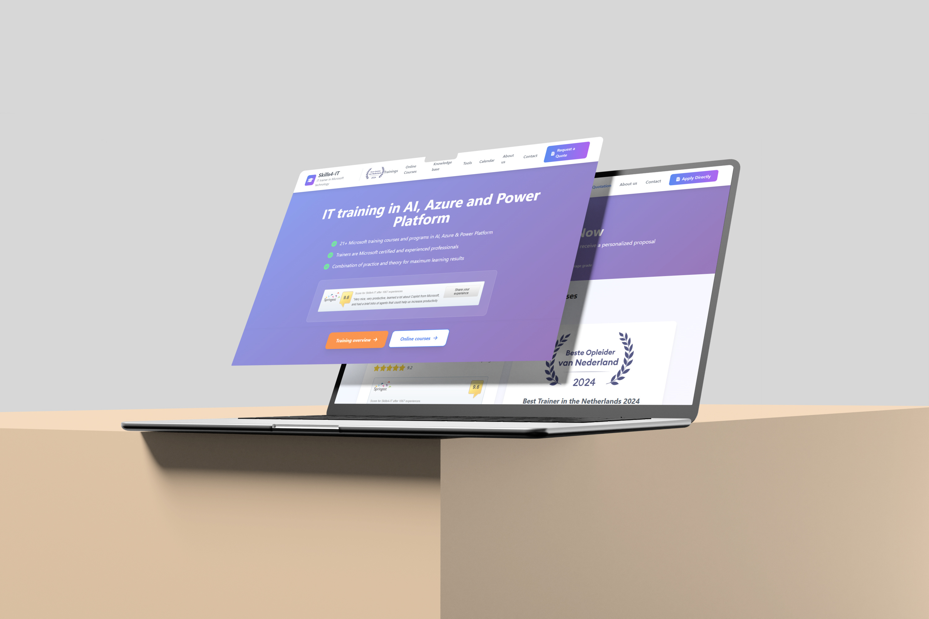 Skills4-IT Training Website ui uiux web design