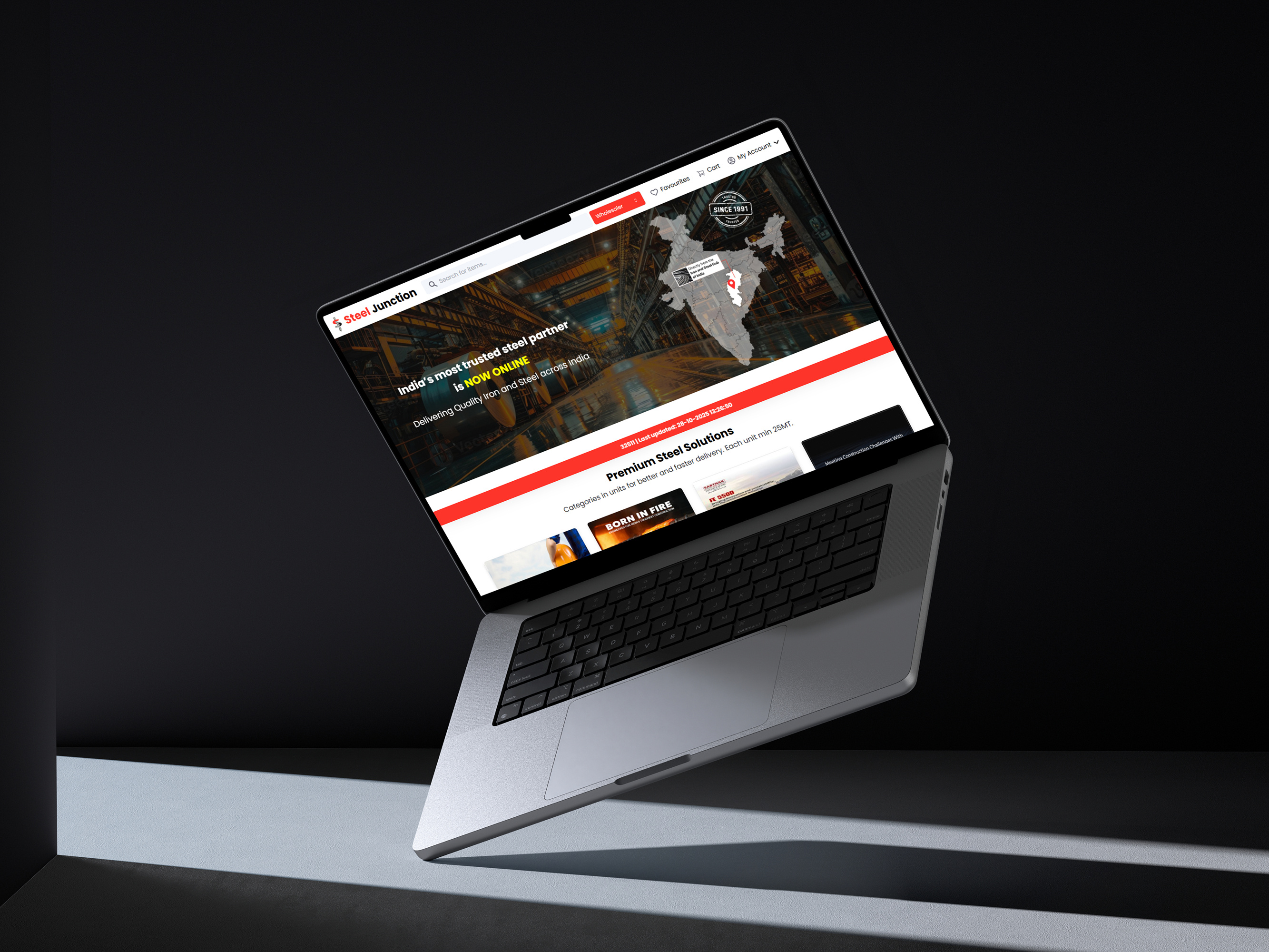 Steel Junction Website ui uiux web design