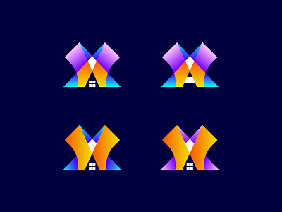 Which one do you like This? branding building logo home logo house logo icon logo logo design logotype real estate logo