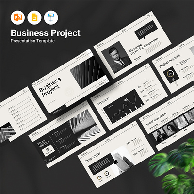 Business Project Presentation Template agency animation architecture branding business business plan corporate design graphic design illustration interior logo marketing plan minimal motion graphics pitchdeck powerpoint presentation project template