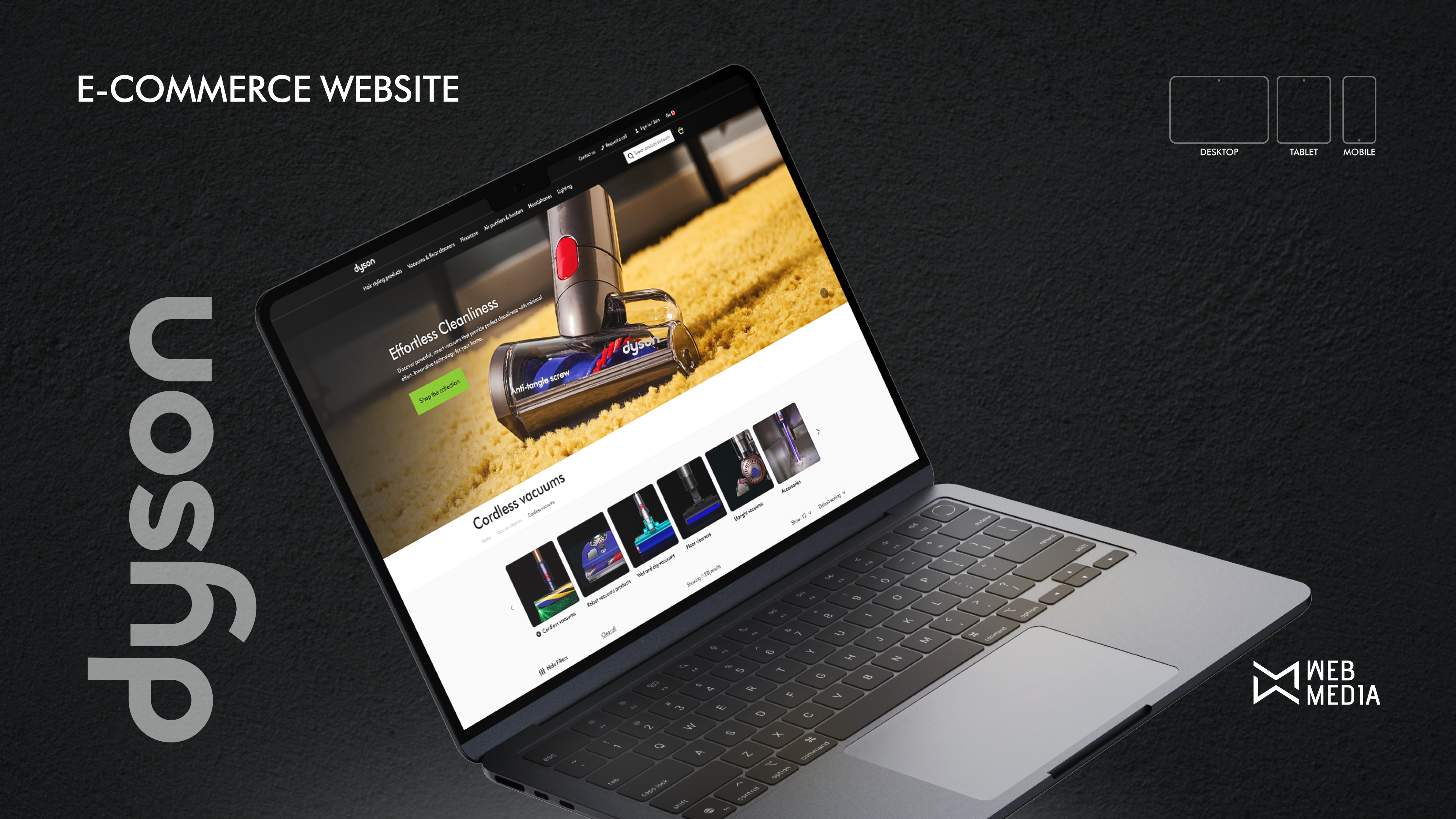 Online Store for Dyson development dyson e commerce web design web develoment wordpress