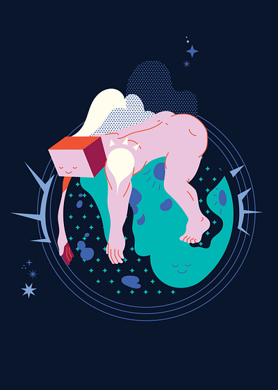 Sleepy Head II bed time butt clouds dark diamonds dreams gay moon muscles night time pattern shiny sleeping smiling starry night straddle sweet dreams work out