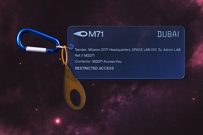 Acrylic keychain for M71 collection design dubai collection graphic design illustration keychain design label rendering