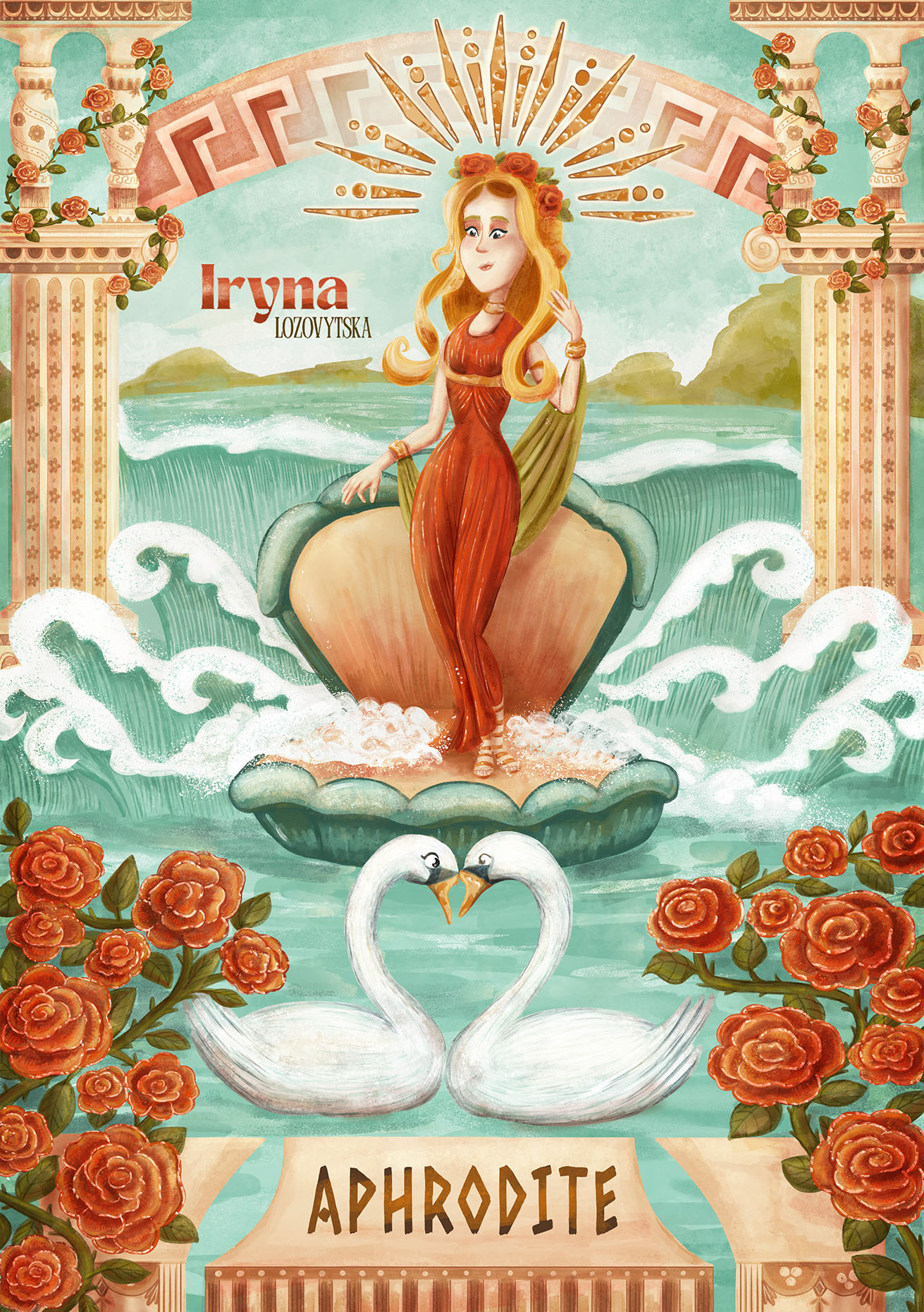 Greek Mythology Illustration Series for Children’s Book art book cartoon character children`s book creative design drawing goddess greek illustration kidlit kidlitart mythology photoshop