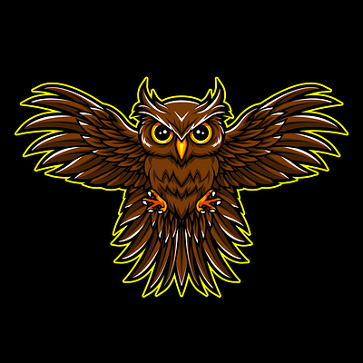 Owl Mascot Illustration design graphic design illustration logo mascot vector