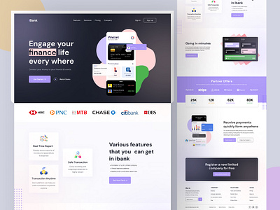 Banking Website Design banking banking app banking landing page bnaking system branding design graphic design landingpage minimal payment ui uidesign uiux uiux design webdesign