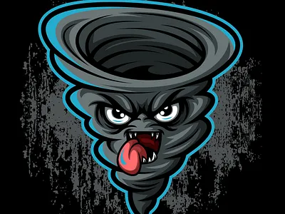 Tornado Mascot Logo Illustration design graphic design illustration logo mascot vector