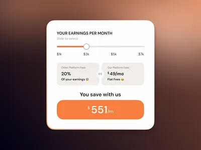 Web Earning Calculator calculator dailyui finance fintechdesign layout marketing page seo tool ui web