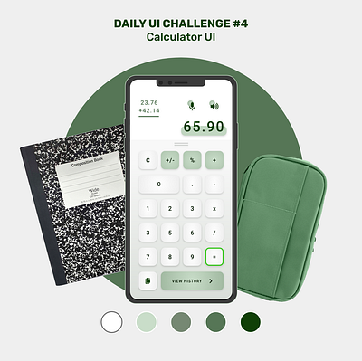 DAILY UI CHALLENGE #4 Calculator UI app design graphic design ui