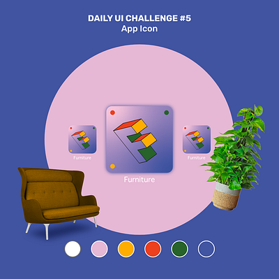 DAILY UI CHALLENGE #5 App Icon app design graphic design illustrator logo ui