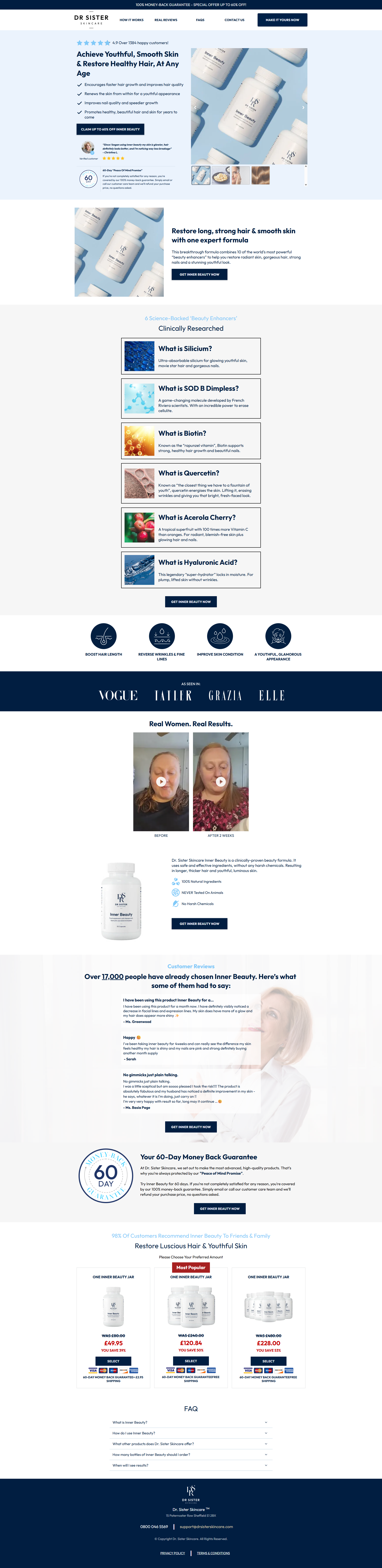 Dr Sister Supplement - Funnelish buy funnelish template design designing funnel funnel funnelbuilder funnelish funnelish template sales funnel sales page supplement