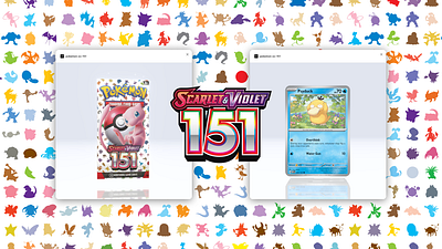 Pokémon SV-151 3d animation cards figma pokemon
