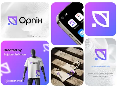 Opnix - A High-end A.I. Business Platform (Concept) agency brand guidelines brand identity branding design digital agency digital marketing graphic design logo logo design tech tech logo ui