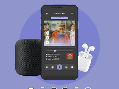 DAILY UI CHALLENGE #9 Music Player app dailyui design figma graphic design ui