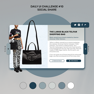 DAILY UI CHALLENGE #10 Social Share app dailyui design figma graphic design ui