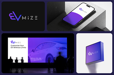 Evmize Branding brand design brand identity brand sign branding branding design car electric vehicle ev ev brand graphic design logo logotype typography