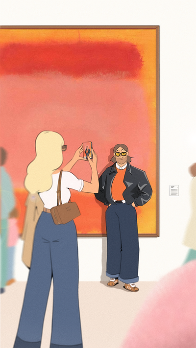 Exhibition photo colour design drawing fashion illustration paris style