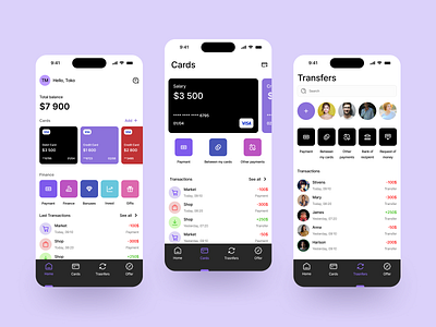 Mobile Bank app design mobile app ui ux
