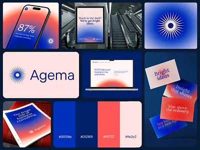 Agema Branding & Strategy agema branding consultancy graphic design logo logomark sun visual identiy